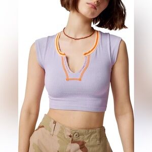 Urban outfitters out from under M/L Purple & orange trendy crop top